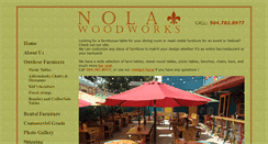 Desktop Screenshot of nolawoodworks.com