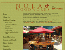 Tablet Screenshot of nolawoodworks.com